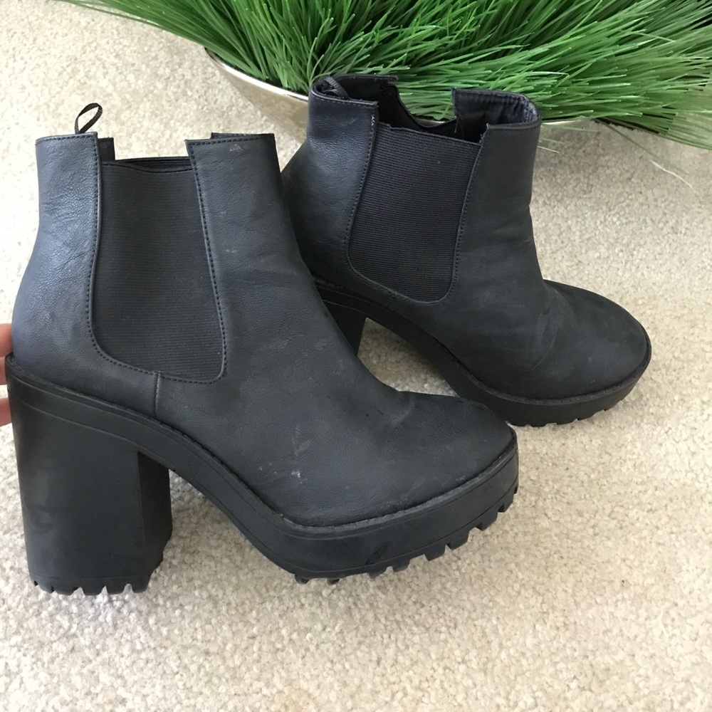 Black H&M High Heeled Ankle Boots